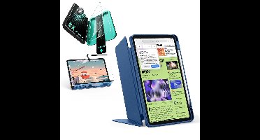 iPad Air 11" (2025) Flip Transformation Bundle - Navy Blue