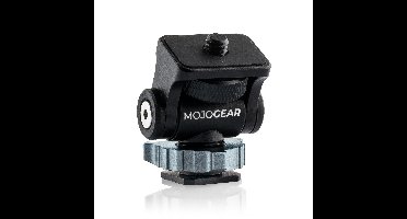 MOJOGEAR mount met cold shoe voor lamp/monitor/microfoon - Draaibaar en kantelbaar