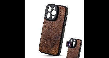 MOJOGEAR 17mm lens case voor iPhone 13 en 14 - Echt Hout