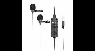 BOYA BY-M1DM Duo dasspeld-microfoon voor smartphone en camera