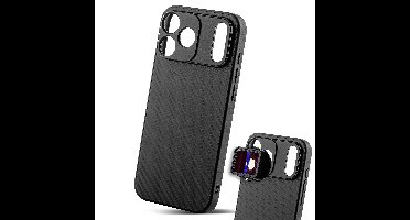 MOJOGEAR 17mm lens case voor iPhone 17 Pro Max - Carbon