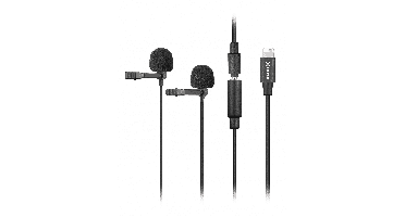 BOYA BY-M2D speldmicrofoon met Apple Lightning-aansluiting voor iPhone en iPad