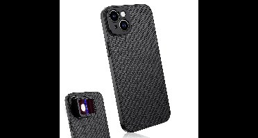 MOJOGEAR 17mm lens case voor iPhone 15 - Carbon