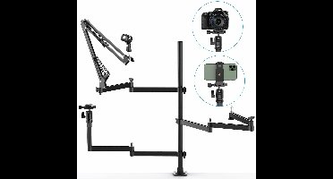 Ulanzi Live Broadcast Stand - verstelbare microfoon-standaard met 3 armen