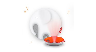 Zazu Zen Emmy de Olifant Ademhalingslamp Nachtlampje Rustgevend Rode Licht