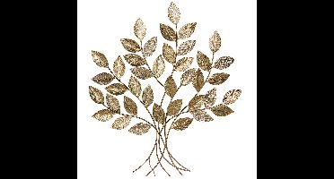 Alexandra Style - Gouden Metalen Wandapparaat Boom _97X109X3cm