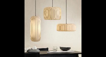 Modern Japanese Wabi Sabi Zijdehanglamp