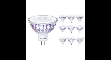 Voordeelpak 10x Philips Master Value LEDspot GU5.3 MR16 7.5W 621lm 36D - 927 Zeer Warm Wit | Beste Kleurweergave - Dimbaar - Vervangt 50W
