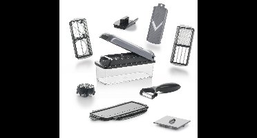 Nicer Dicer Plus grijs 12-delige groentesnijder