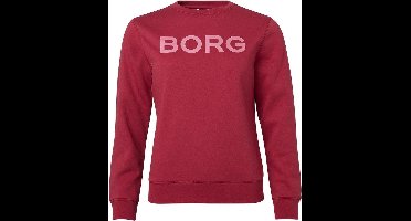 Björn Borg - Dames - Crewneck BB Logo Sweatshirt - Rood/Roze - Maat XS