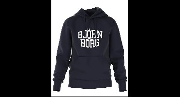 Björn Borg - Heren - Borg Essential Hoodie - MarineBlauw/Wit - Maat S