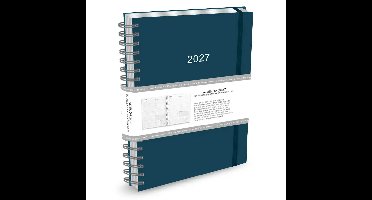 Thuiswerkagenda 2027 A4 Blauw
