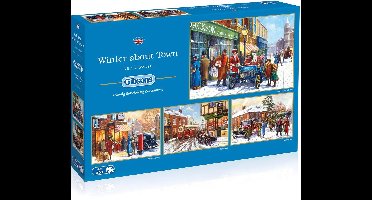 Winter about Town Puzzel 4 x 500 Stukjes