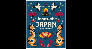 Icons of Japan Glitter Kleurboek