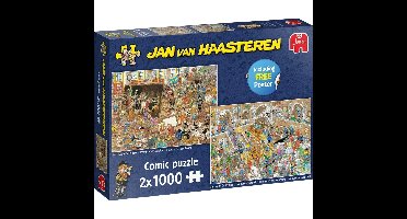Jan van Haasteren ‚Äì Een dagje naar het Museum Puzzel 2x 1000 Stukjes