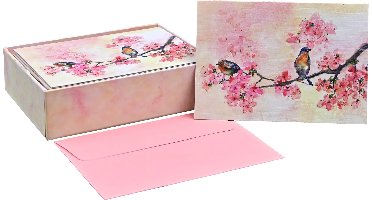 Cherry Blossoms in Spring Notitiekaarten 14 stuks