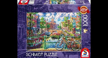 Amsterdam Canal Puzzel 1000 Stukjes