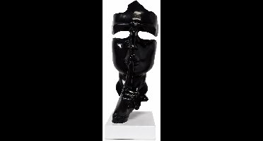 Design masker zwart - 42 cm