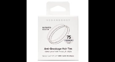 Anti-Breakage Hair ties Transparent - 75pcs
