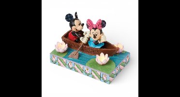 Mickey & Minnie Rowboat Light-up Figurine - Disney Tradition