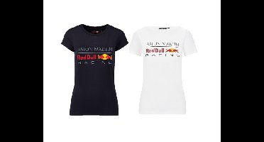 Red Bull Racing Womens Large Logo Tee 2-Pack - Maat L - Kleur: WitBlauw | Soccerfanshop