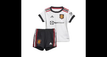 Manchester United Babykit Uit 2022-2023 - Maat 86 - Kleur: Wit | Soccerfanshop