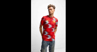 Colombia Pre-Match T-Shirt Senior 2022-2023 - Maat M - Kleur: Rood | Soccerfanshop