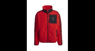 België Fleece Jacket Senior 2022-2023 Rood/Zwart - Maat XXL - Kleur: RoodZwart | Soccerfanshop