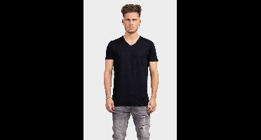 Puma Basic V-Hals T-Shirt 2-Pack Heren Zwart - Maat S - Kleur: Zwart | Soccerfanshop
