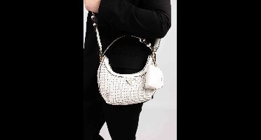 Guess Emelda Crossbody Top Zip Tas Dames Wit - Maat One Size - Kleur: Wit | Soccerfanshop