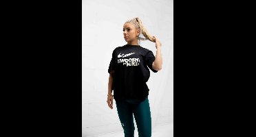 Nike NSW Double Swoosh T-Shirt Dames Zwart - Maat XXL - Kleur: Zwart | Soccerfanshop