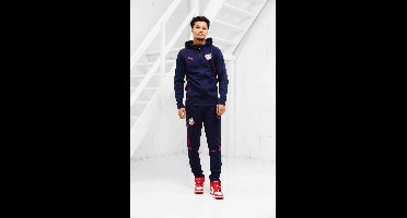 Red Bull Salzburg Casuals Hooded Trainingspak Senior 2024/2025 - Maat S - Kleur: Donkerblauw | Soccerfanshop