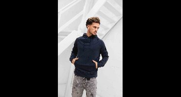 Cruyff Non Denim Hoodie Heren Donkerblauw - Maat XL - Kleur: Donkerblauw | Soccerfanshop