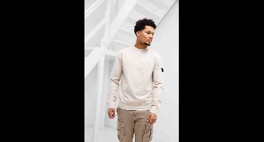 Cruyff Non Denim Sweater Heren Sand - Maat XL - Kleur: Sand | Soccerfanshop