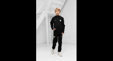 Marokko Teamfinal Casual Trainingspak Junior Zwart 2025/2026 - Maat 140 - Kleur: Zwart | Soccerfanshop