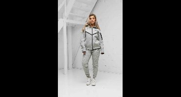 Nike Tech Fleece Trainingspak Dames Grijs - Maat XS - Kleur: Grijs | Soccerfanshop