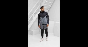 Nike Tech Fleece Trainingspak Heren Donkergrijs/Lichtgrijs - Maat L - Kleur: DonkergrijsLichtgrijs | Soccerfanshop