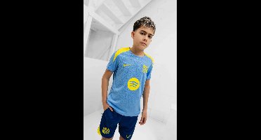 FC Barcelona Trainings Zomerset Junior 2025/2026 - Maat 152 - Kleur: DonkerblauwLichtblauwGeel | Soccerfanshop