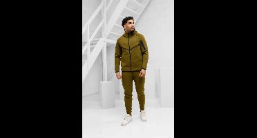 Nike Tech Fleece Trainingspak Heren Donkergroen - Maat M - Kleur: Donkergroen | Soccerfanshop