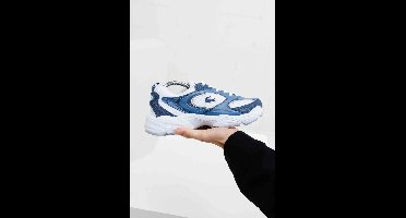 Lacoste Storm 96 2K Sneakers Heren Wit/Donkerblauw - Maat 44 - Kleur: DonkerblauwWit | Soccerfanshop