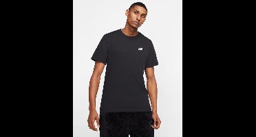 Nike Sportswear Club T-Shirt Heren Zwart - Maat L - Kleur: Zwart | Soccerfanshop
