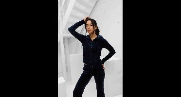 Juicy Couture Robertson Full Zip Trainingspak Dames Donkerblauw - Maat XL - Kleur: Donkerblauw | Soccerfanshop