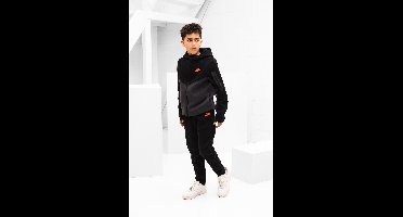 Nike Tech Fleece Trainingspak Kids Zwart/Donkergrijs - Maat 140 - Kleur: DonkergrijsZwart | Soccerfanshop