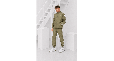 Adidas 3-Stripes Woven Trainingspak Heren Donkergroen - Maat XL - Kleur: Donkergroen | Soccerfanshop