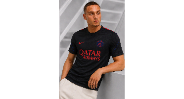 Paris Saint-Germain Strike Shirt Senior Zwart/Rood - Maat XL - Kleur: RoodZwart | Soccerfanshop