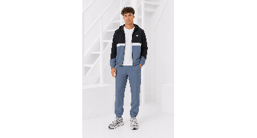 Lacoste Sport Colourblock Trainingspak Heren Grijs/Blauw - Maat M - Kleur: DonkerblauwDonkergrijs | Soccerfanshop