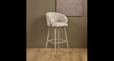 Bendt Barkruk Cristi Stof - Beige (zithoogte 78cm)