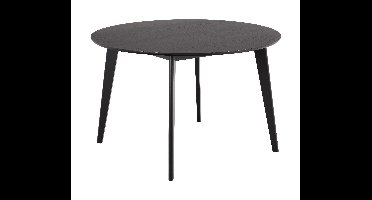 Bendt Ronde Eettafel Torkil 120cm Eikenfineer - Zwart