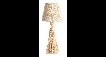 Light & Living Tafellamp Espino 70cm - Crème - Rond