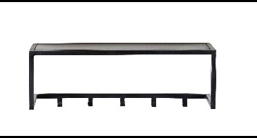 Brix Kapstok Abby Met 5 haken - Zwart